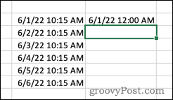 Quitar el tiempo de una marca de tiempo en Excel