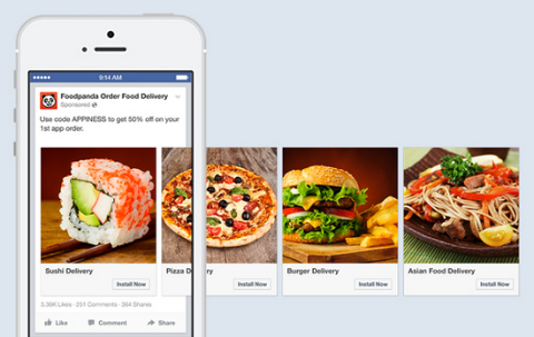 Facebook actualiza anuncios de aplicaciones móviles y de escritorio