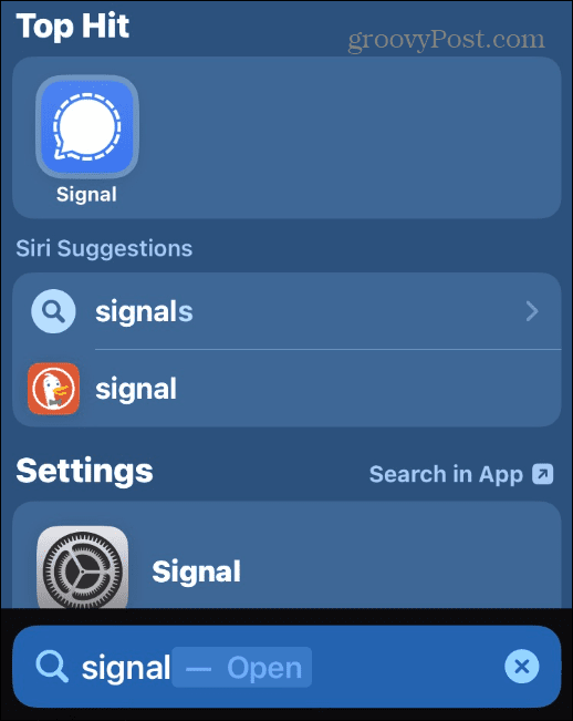 Eliminar el botón de búsqueda en la pantalla de inicio del iPhone