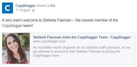 actualización de facebook copyblogger