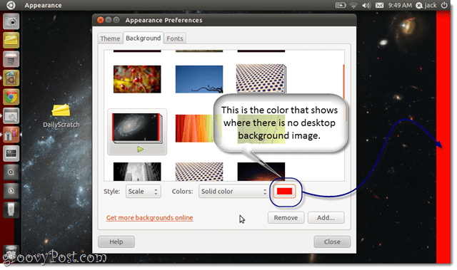 Cómo cambiar el fondo del papel tapiz en Ubuntu