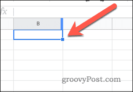 Cambiar el tamaño de una columna en Hojas de cálculo de Google