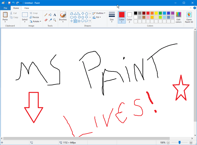 Microsoft Paint continuará viviendo en la tienda de Windows