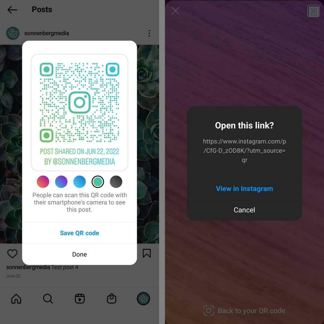 Cómo crear un código QR de Instagram para marketing: Social Media Examiner