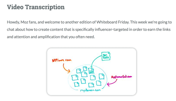 Moz proporciona una transcripción de video completa para Whiteboard Friday.