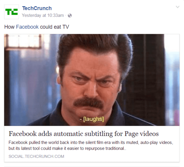 Facebook extiende los subtítulos de video automatizados a las páginas de Facebook de EE. UU. En inglés.