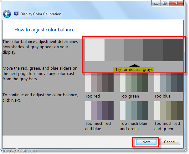 los colores nuetrales para windows 7 se muestran en el ejemplo, intente hacerlos coincidir