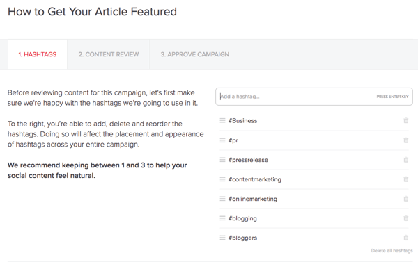 MissingLettr crea automáticamente una campaña de Twitter para cada nueva publicación de blog que publique.