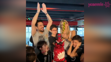 ¡Çağla Şıkel y Emre Altuğ celebraron el cumpleaños de su hijo!