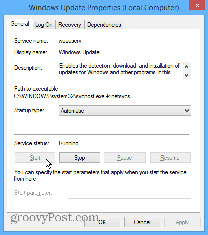 Servicio de actualización de Windows