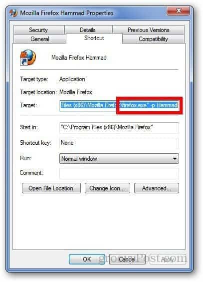 Perfiles de Firefox 7