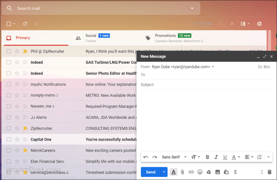 Usando Gmail en GSuite
