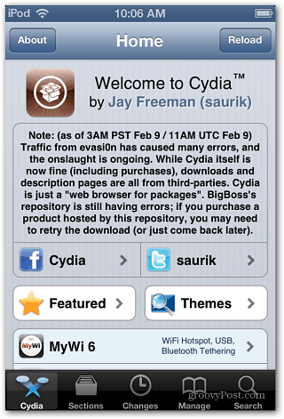 Bienvenido a Cydia