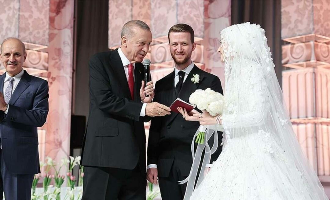 ¡El presidente Recep Tayyip Erdoğan fue el testigo de la boda de su sobrino!