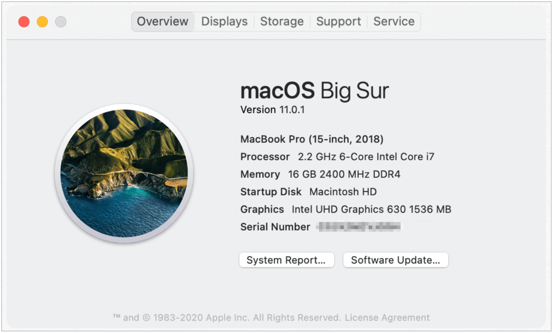 Ejemplo de versión para Mac