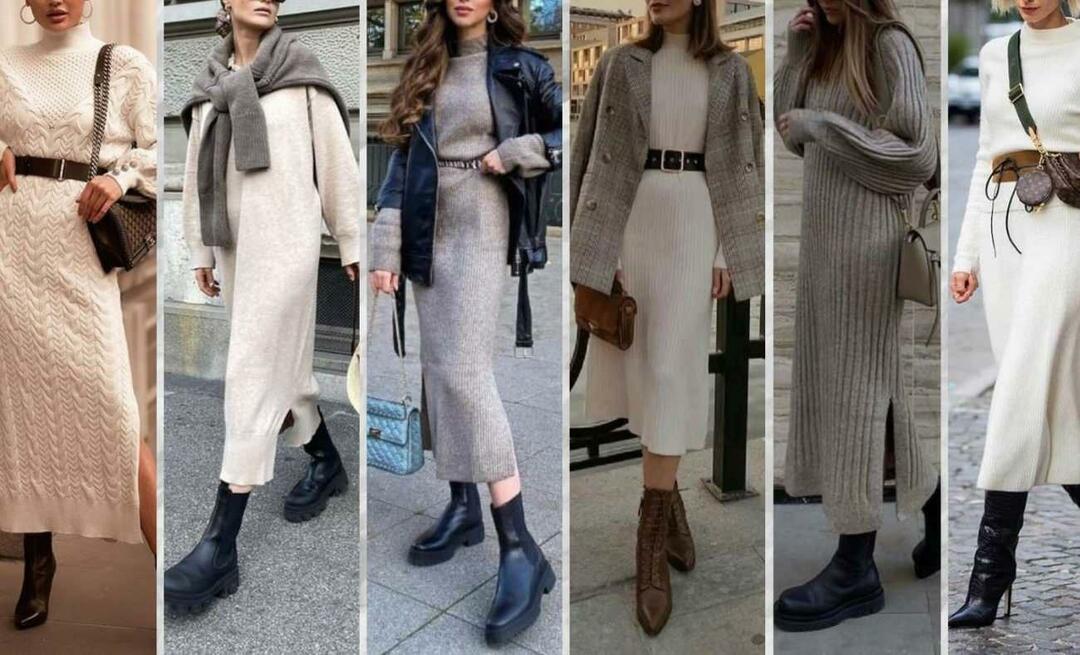 ¿Cuáles son los modelos de vestidos de punto más cómodos y elegantes? Modelos de vestidos de punto de invierno de 2023.