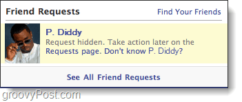 solicitud de amistad oculta en facebook