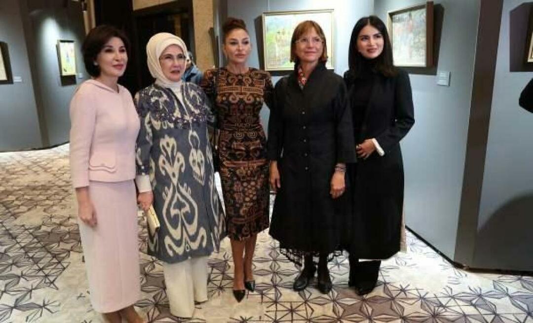 ¡La visita de Emine Erdogan a Samarcanda! Visitó la exposición Colors of Uzbekistan