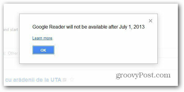Google Reader se cerrará en julio: exporte sus datos de feed