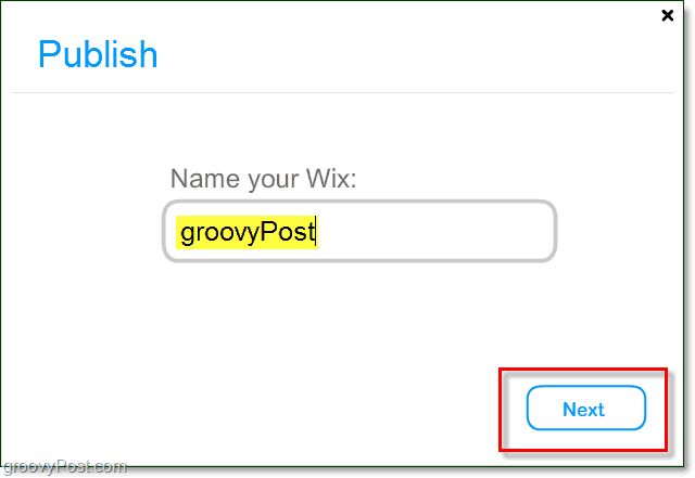 nombra tu sitio web wix flash