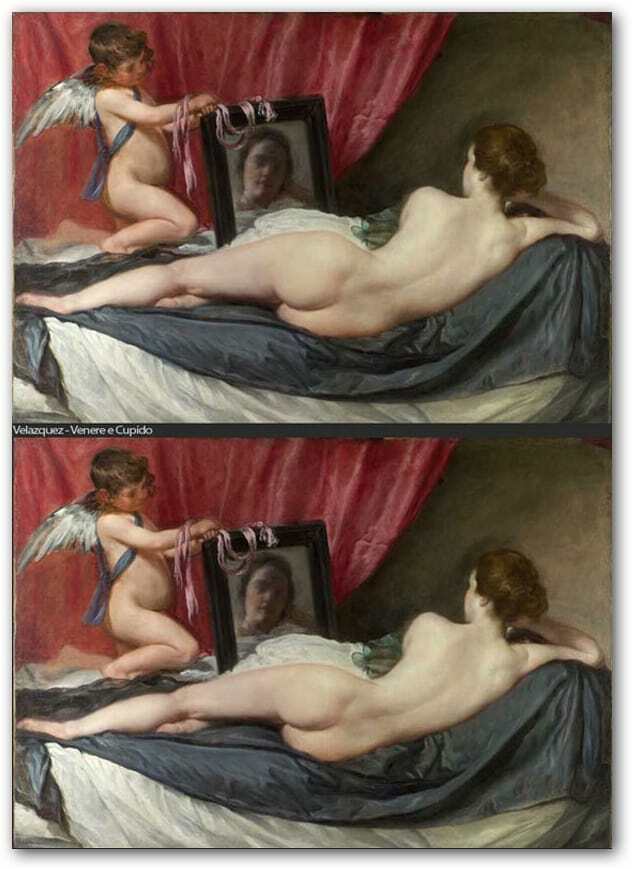 Photoshopping del famoso arte Venus