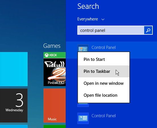 Búsqueda de Windows 8.1