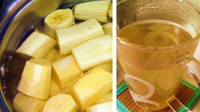 el té de plátano contiene altos niveles de potasio