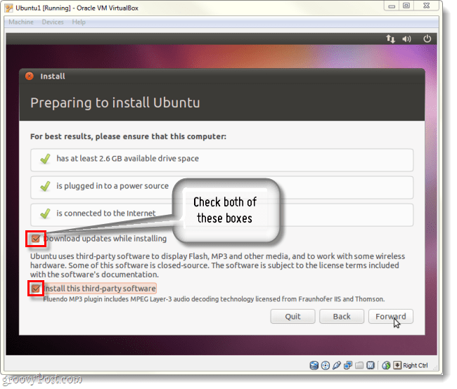descargar actualizaciones e instalar software de terceros en ubuntu install