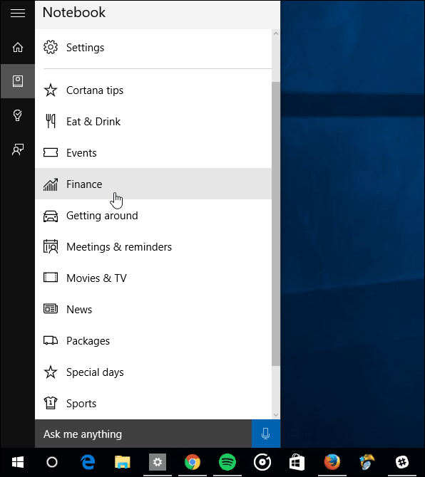 Cómo administrar las tarjetas de información de Cortana en Windows 10