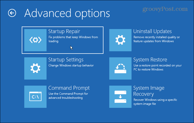 Opciones avanzadas Windows 11