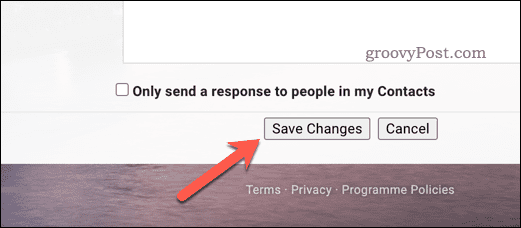 Guardar cambios en la configuración de Gmail
