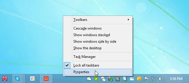 Consejo de actualización de Windows 8.1: Evite que aparezcan aplicaciones modernas en la barra de tareas