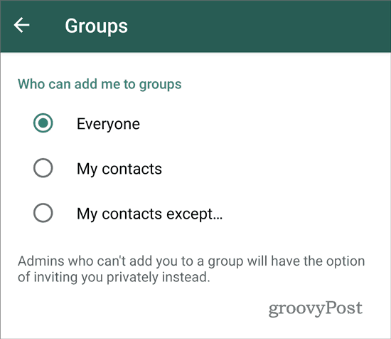 WhatsApp deja de agregar a grupos a todos (2)