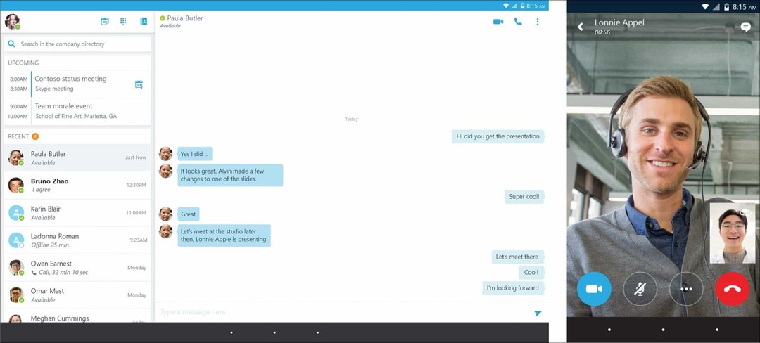 Microsoft lanza Skype Empresarial para Android