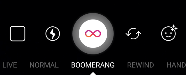 Use Boomerang para convertir una serie de fotos en un video en bucle.