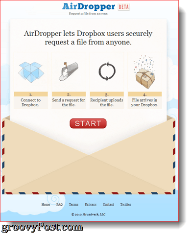 Complemento AirDropper Dropbox en acción