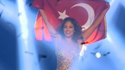 ¡Gesto de Jennifer López a los turcos!