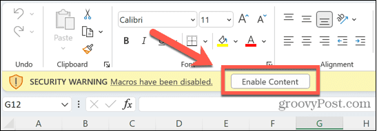 habilitar contenido excel