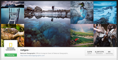 perfil de instagram geografico nacional