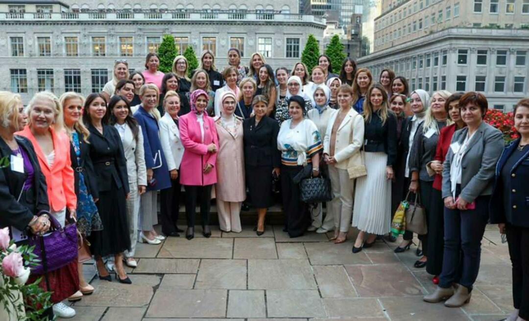 ¡Emine Erdoğan está en Nueva York! Habló de 'mujeres que dan forma al mundo'.