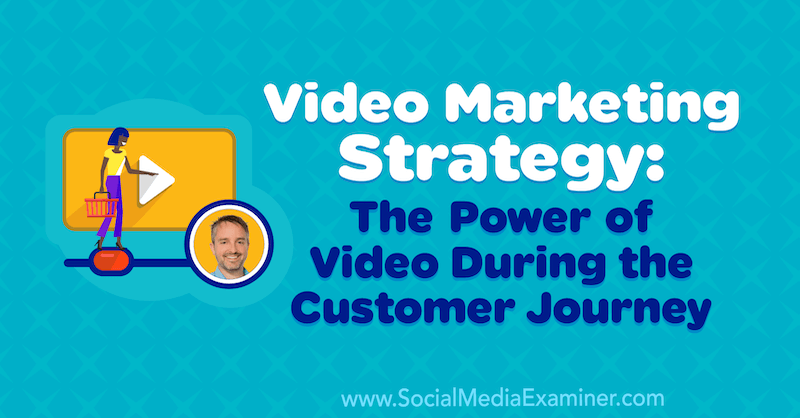 Estrategia de marketing de video: el poder del video durante el viaje del cliente con información de Ben Amos en el podcast de marketing de redes sociales.