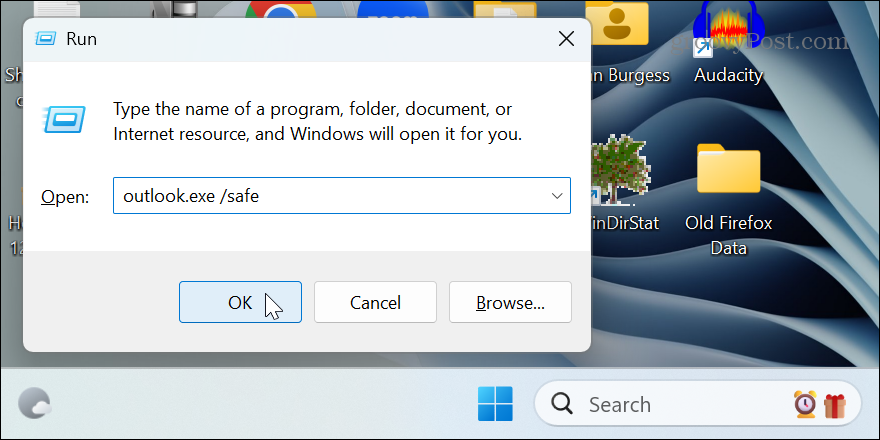 Outlook no se abre en Windows