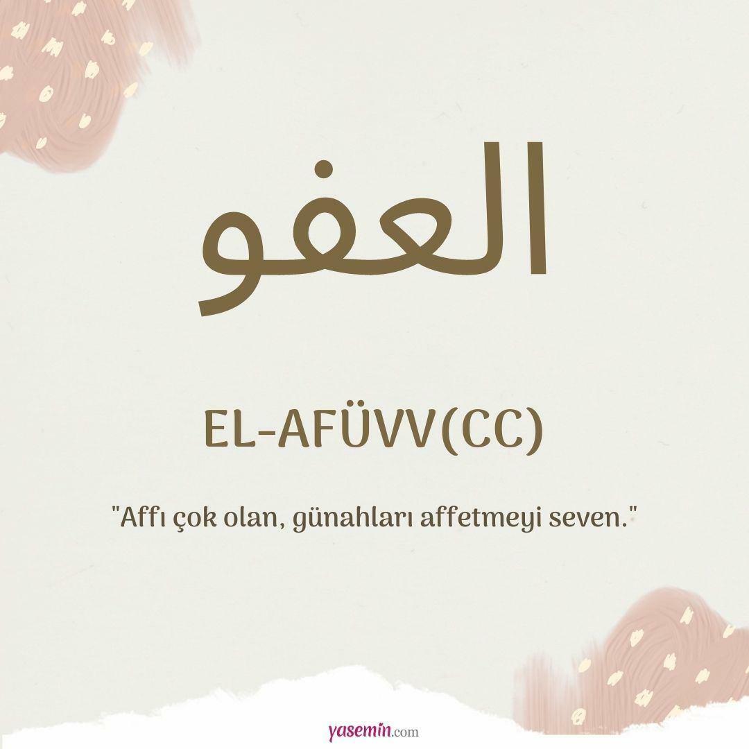 ¿Qué significa al-Afuw (c.c)?