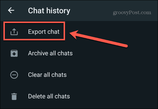 chat de exportación de whatsapp