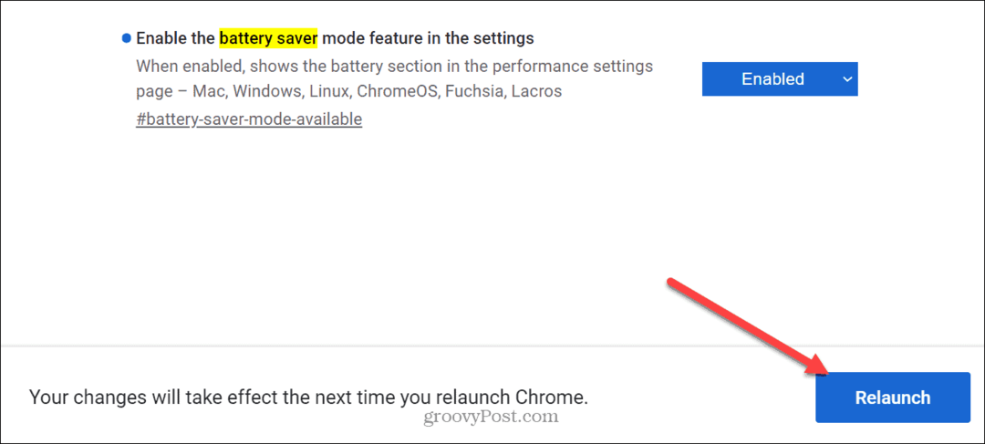 Habilitar el modo de ahorro de batería en Google Chrome