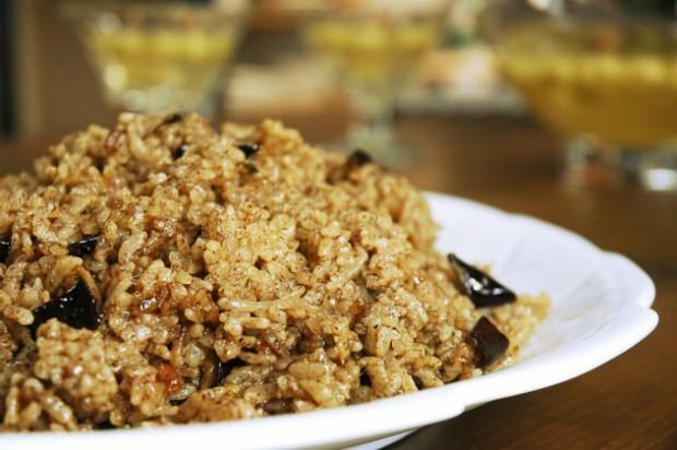 Como hacer arroz con berenjenas