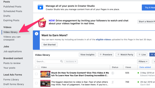 Use anuncios de video de Facebook para llegar a clientes locales, paso 5.