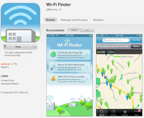 aplicación de buscador wifi