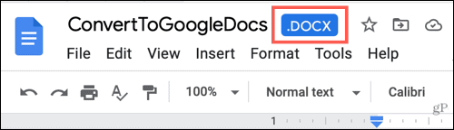 Archivo de Word en Google Docs