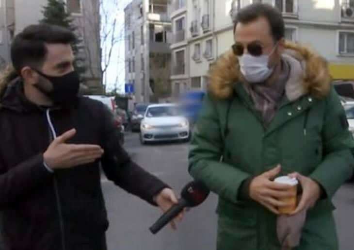 Yetkin Dikinciler discutió con el reportero